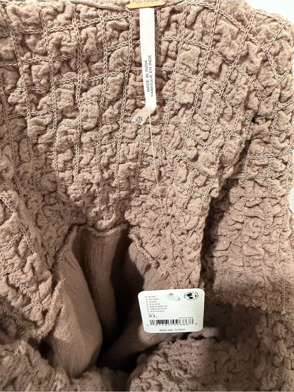 NWT Free People What A Time Drop-Waist Mini Dress in Fungi Colorway - Picture 6 of 6